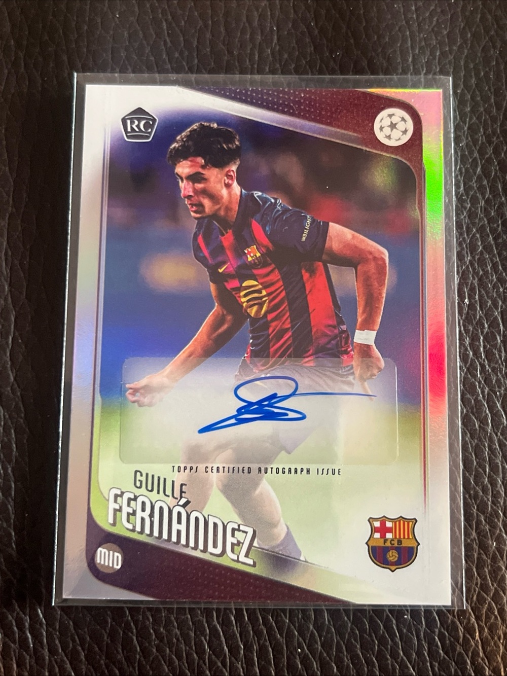 Topps Guille Fernández Rookie Auto Card